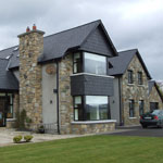 contemporary bespoke house, Geothermal heating, solar panels Wicklow kildare building contractor, attic conversion 